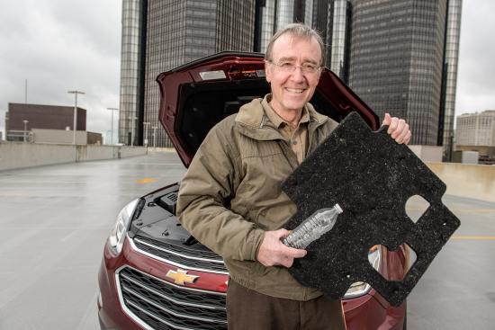 photo of GM recycles 2M Flint water bottles into fleece for homeless, car parts and air filters image