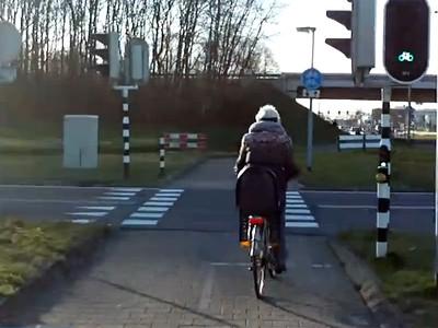 photo of Good idea: The Netherlands has traffic lights that automatically give priority to cyclists! image