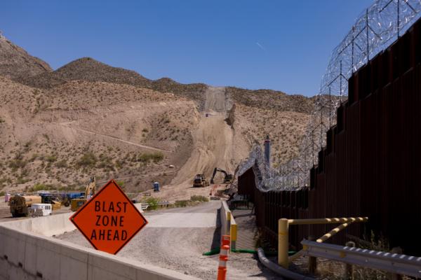 Blasting Begins For Border Wall On…