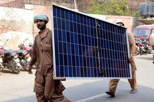 Pakistanis adopting solar power, drawn…