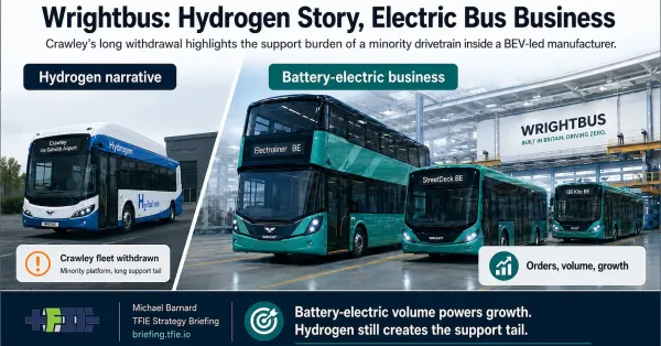 photo of Wrightbus Shows Hydrogen Bus Hype Turning Into An Electric Bus Business image