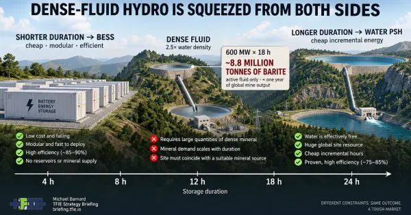 Dense-Fluid Pumped Hydro Works. Scaling&hellip;