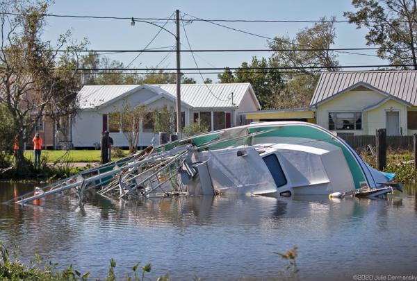 photo of Hurricane Zeta Leaves Thousands Without Power, Oily Mess On Heels of Laura and Delta in South Louisiana image