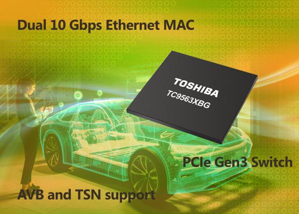 photo of Toshiba launches high performance Ethernet PCIe bridge IC; 10 Gbps Ethernet ports for next-gen automotive networking image