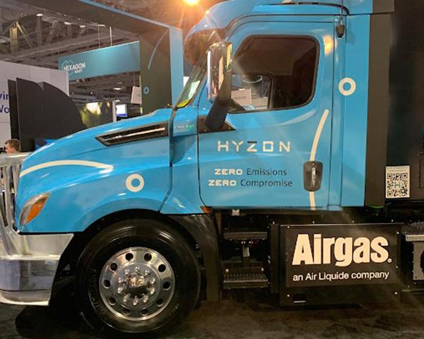 Airgas to pilot two Hyzon Motors  heavy-duty hydrogen fuel cell trucks; 100 kW and 200 KW