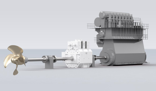 photo of ABB in-line shaft generator systems to support ten COSCO Shipping container vessels; fuel savings up to 17% image