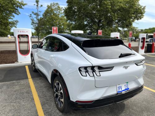 photo of Ford EV customers to have access to Tesla Superchargers starting next year; Tesla NACS on Ford EVs from 2025 image