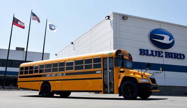 photo of Blue Bird premieres next-generation electric school bus; more range, faster charging, increased seating; Cummins… image