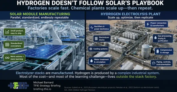 Hydrogen Learning Curves Are Counting…