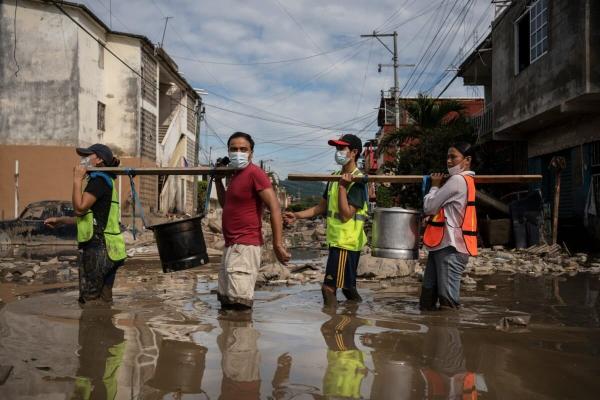 A week after floods, swathes of central…