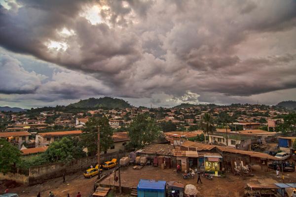 In Yaoundé, fecal sludge flows through…