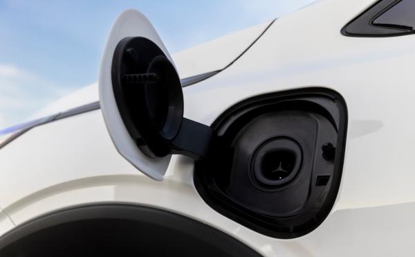 New Chevy Bolt seen charging at Tesla…