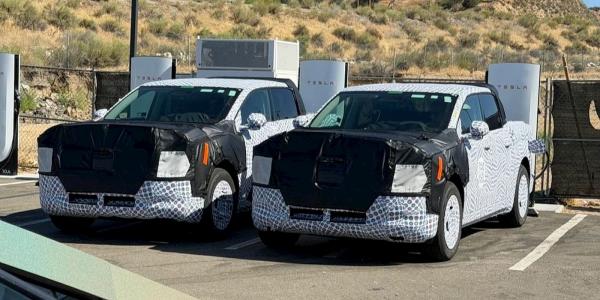 Ford’s new EV pickup caught at a Tesla…