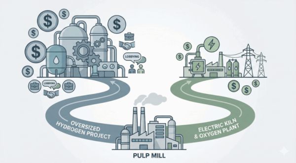 Why Hydrogen at a Kamloops BC Pulp Mill Fails the Cost Test