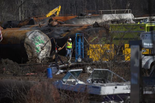 photo of One Year Later, Pennsylvanians Living Near the East Palestine Train Derailment Site Say They’re Still Sick image