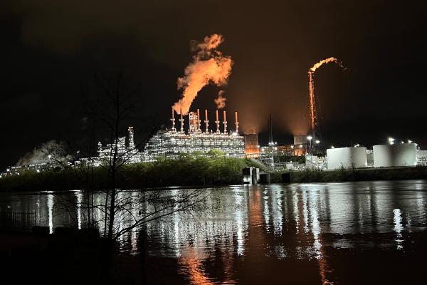 Nighttime Flaring at Shell Plastics…