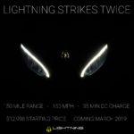 photo of ﻿New Lightning Strike Coming Soon With 150 Mile Range, 150 MPH Max Speed, 35 Minute DC Charging — For $12,998 image