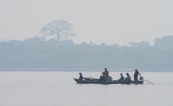 The Amazon’s lakes are heating up at…