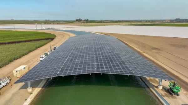 California’s first solar-covered canal…