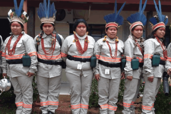 Indigenous women lead a firefighting…