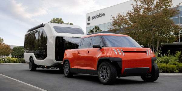 Pebble Flow electric RV towed by&hellip;