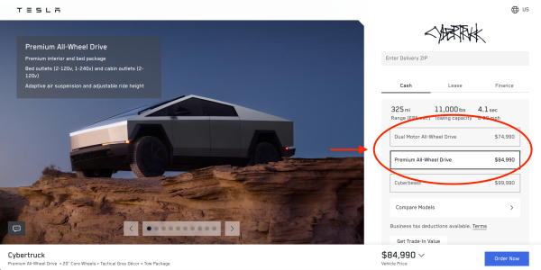 Tesla raises Cybertruck prices by $5,000…