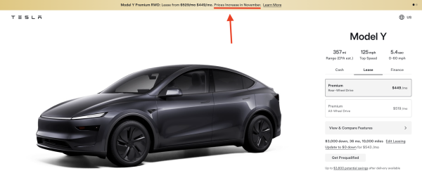 Tesla slashes lease prices across US EV lineup, but only for…