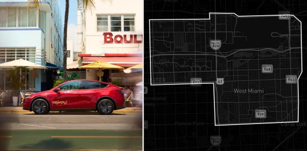 Tesla maps a tiny Robotaxi zone in Miami…