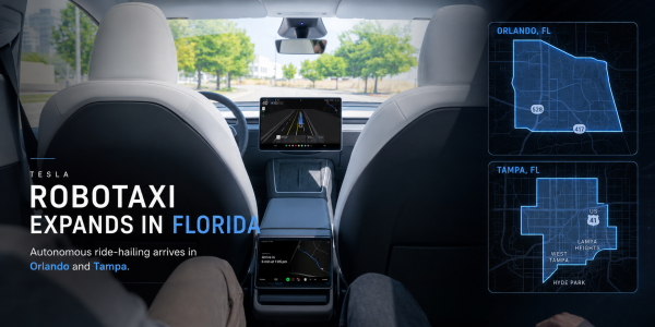 Tesla adds Robotaxi in Tampa and Orlando…