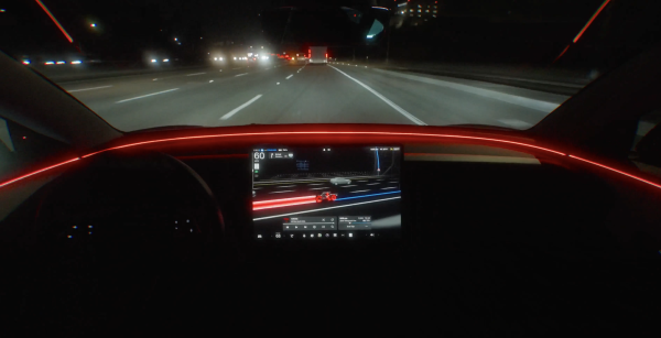 Tesla pushes Tron: Ares ad inside its…