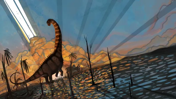 Dinosaurs were thriving when the…