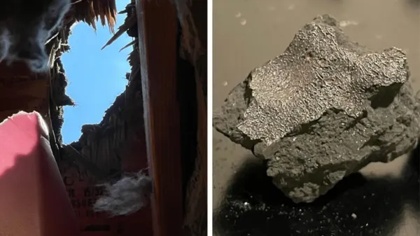 Meteorite that smashed through a New…