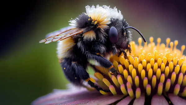 photo of Bumblebees collect up to 7 times more toxic metals than honeybees image