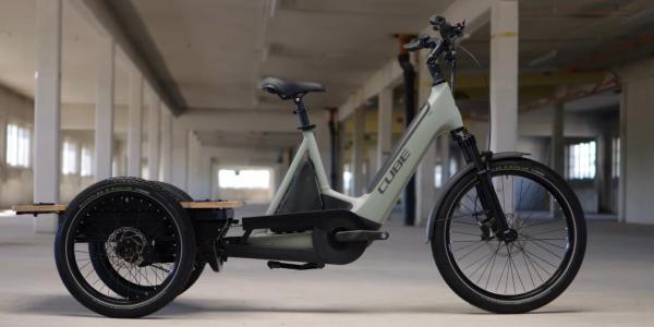 New tilting flatbed e-trike is like a…