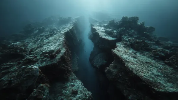 Earth is splitting open beneath the…