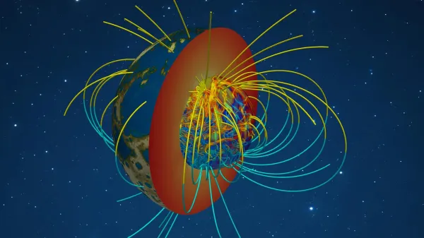 photo of New simulation reveals how Earth’s magnetic field first sparked to life image