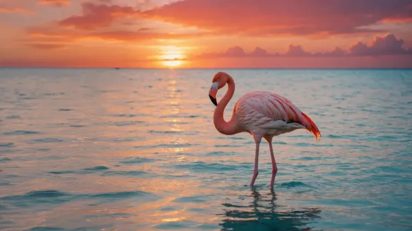 Flamingos reveal their secret to staying…