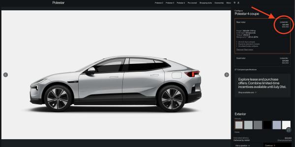 Polestar 4s are a smoking deal at $25k&hellip;