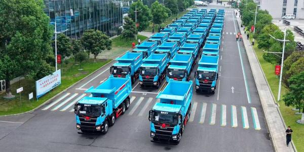 SANY delivered 200 electric haul trucks,&hellip;