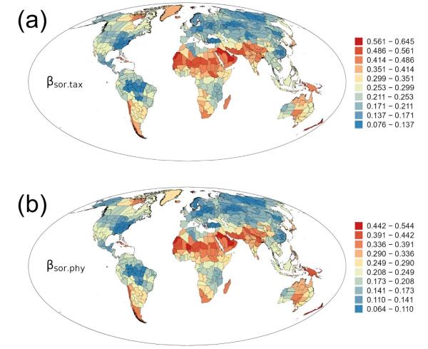 photo of Scientists present the first set of global maps showing geographic patterns of beta-diversity in flowering plants image
