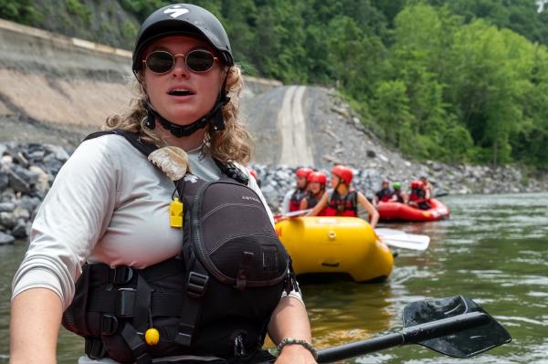 A year after Helene, river guides in…