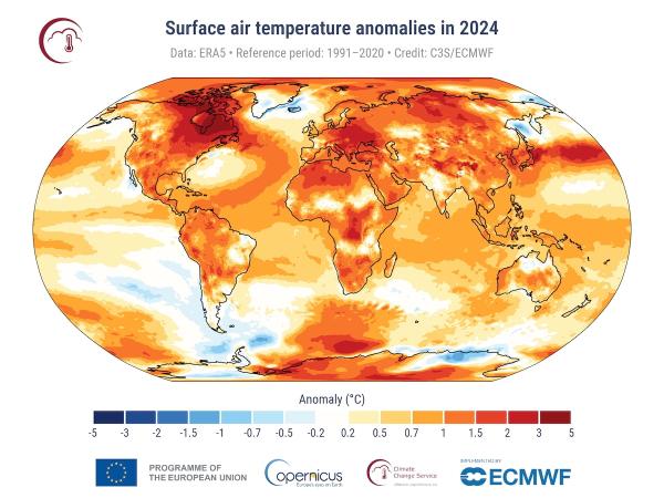 2024 Global Average Temperature Was…