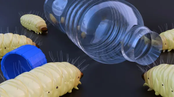 These “plastivore” caterpillars can…